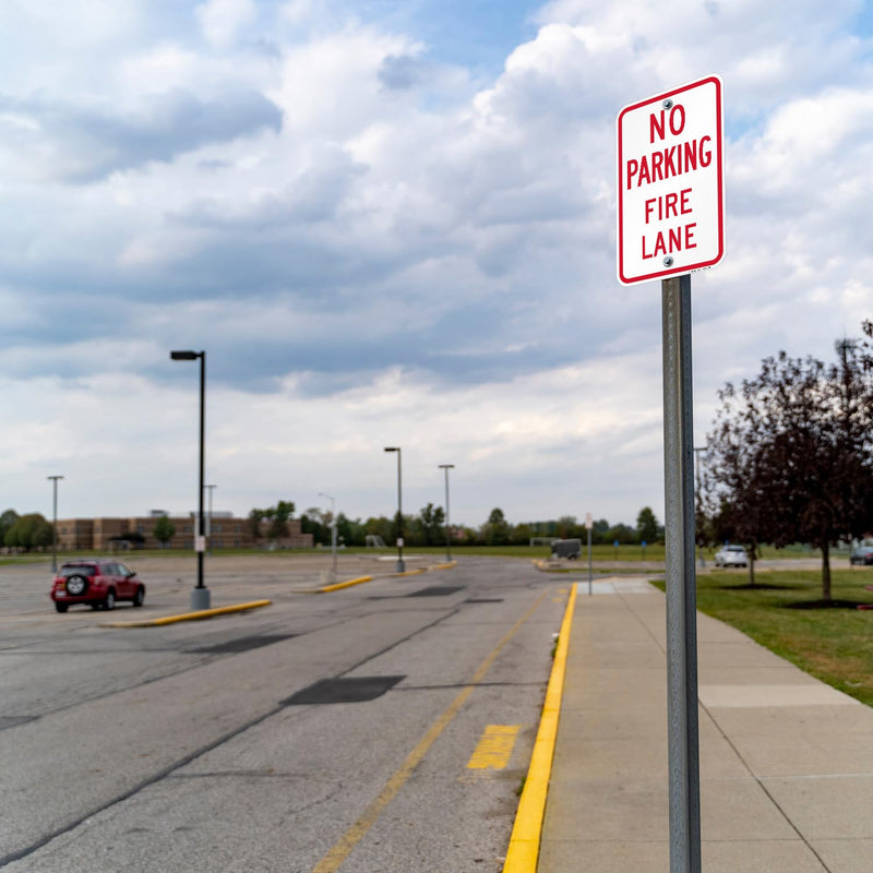 SmartSign No Parking - Fire Lane Sign | 12 x 18 Inches Engineer Grade Reflective ACM, Overcoated for Protection, Rust-Free, Made in USA 12" x 18" - EG ACM