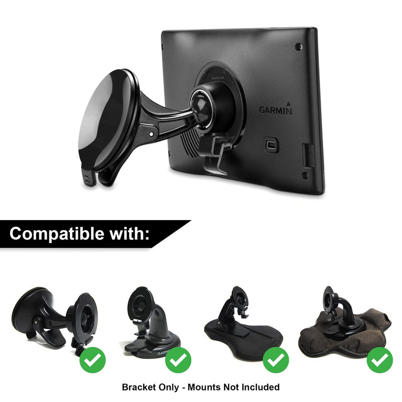 [Australia - AusPower] - Ramtech Universal GPS Cradle Bracket Clip Mount Compatible with Garmin Dezl 570 LMT 580 LMT-S OTR500 OTR610 0TR700 OTR710 Truck GPS, RV 660LMT, RV 770 LMT-S, RV 780 & Traffic, RV 795, CBR 