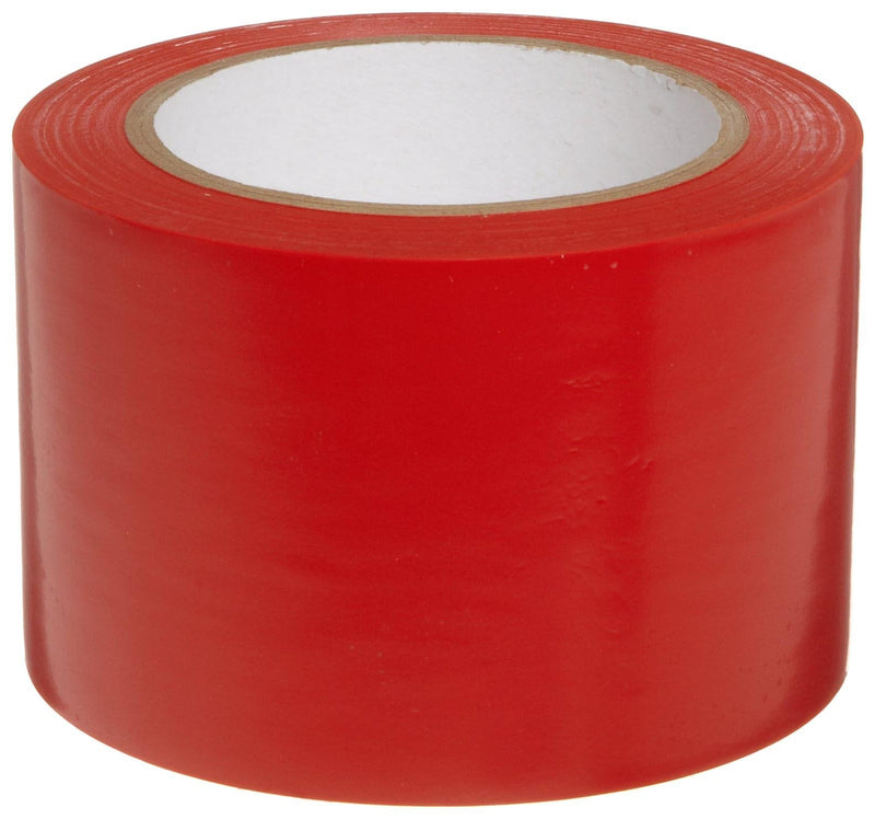 Brady 108' Length, 3" Width, B-725 Vinyl Tape, Red Color Aisle Marking Tape - 58251