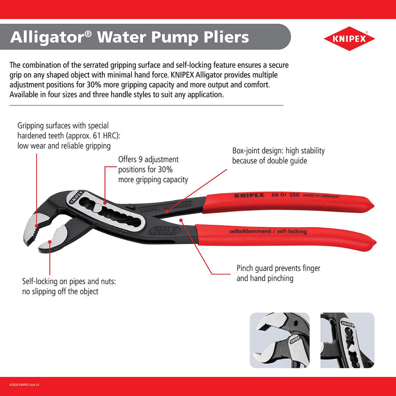 KNIPEX Alligator Water Pump Pliers | tongue-and-groove-pliers