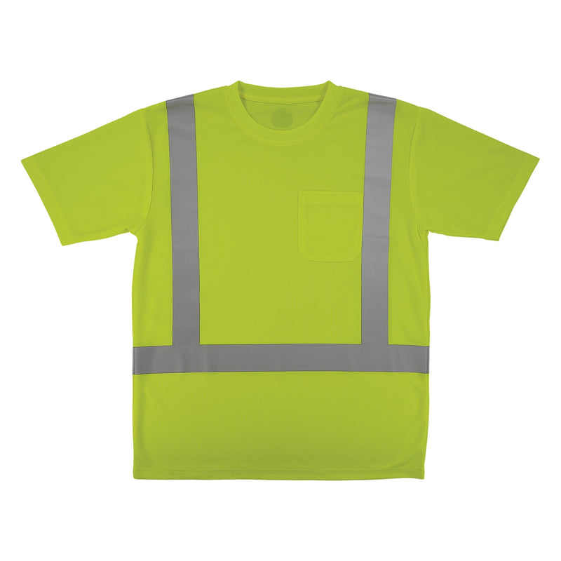 Ergodyne Unisex Adult Glowear 8282 Essential Hi-vis T-Shirt - Type R, Class 2 5X-Large Lime