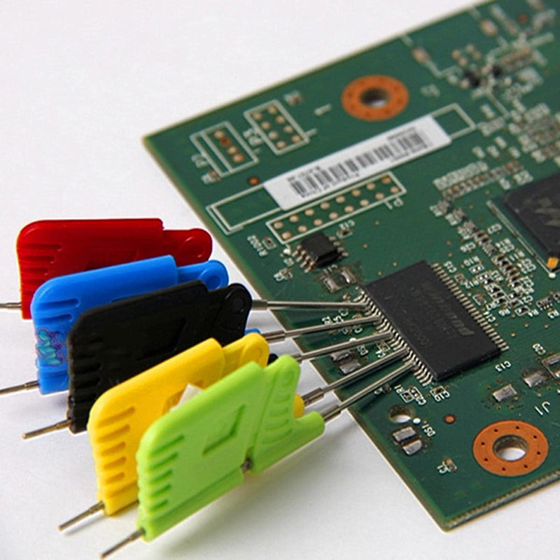 [Australia - AusPower] - SDK08 Test Clip Ultra Small Clip Chip Foot Clip Micro IC Clamp SOIC/TSSOP/TSOP/SSOP/MSOP/PLCC/QFP/TQFP/LQFP/SMD IC Test Chip Mini Chips Adapters 