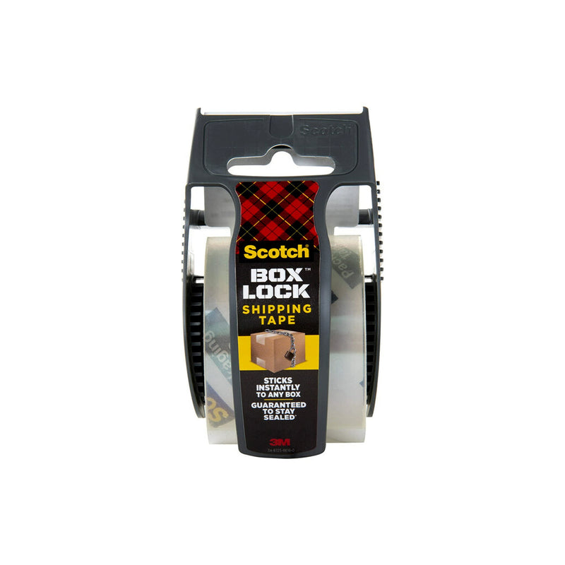 [Australia - AusPower] - Scotch Box Lock Packing Tape, Clear, Extreme Grip Moving Tape, 1.88 in. x 22.2 yd., 6 Packaging Tape Rolls with Dispensers 6 Rolls 