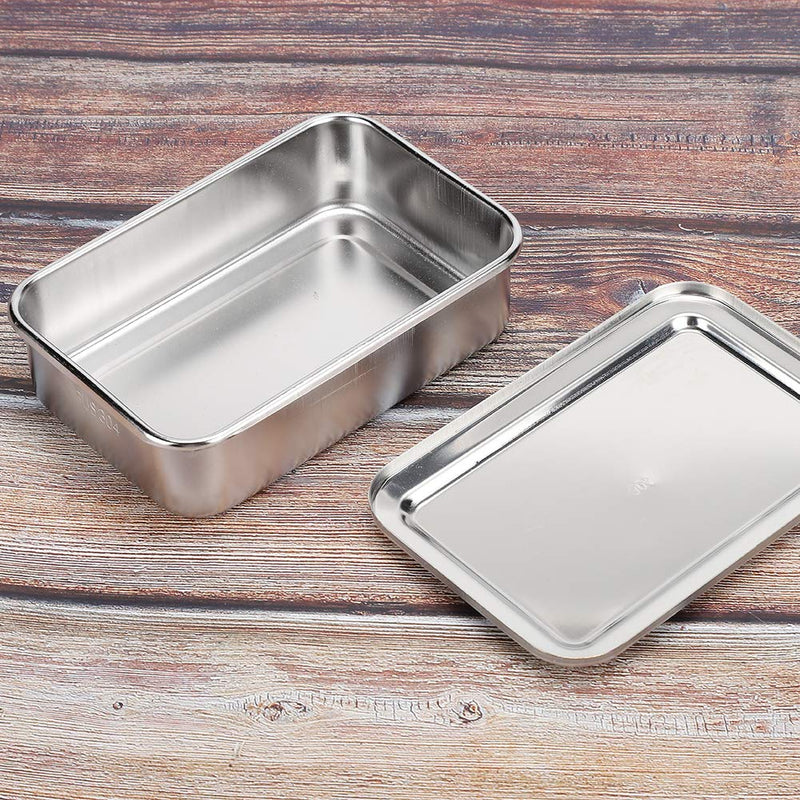 6 Inch Steriliser Container Cleaning Box Professional 304 Stainless Steel Rust Protection Storage Box for Instruments Reusable Cleaning Box with Lid