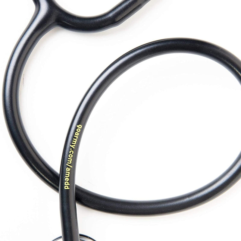 [Australia - AusPower] - U.S. Army Stethoscope, OEM Classic Single Head Cardiology for Medical and Clinical Use - 27 inch (Black) 1 