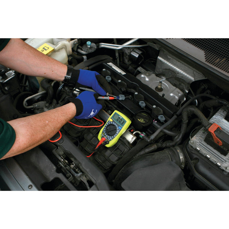 [Australia - AusPower] - Performance Tool W2969 Compact Digital Multimeters , Electronic Amp Volt Ohm Voltage Meter/Multimeter with Diode and Continuity Tester, Backlight LCD Display (Green) 