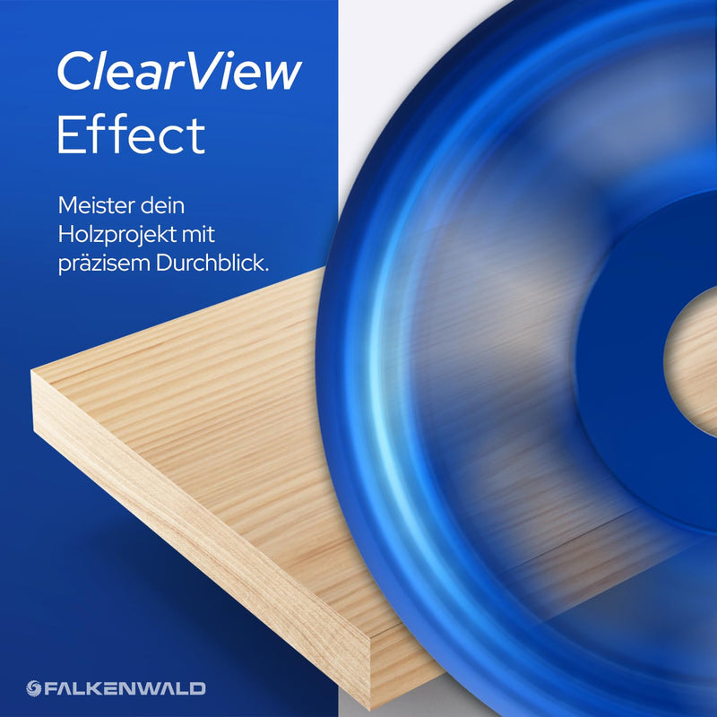 [Australia - AusPower] - FALKENWALD® ClearView Rasp Disc 125 Wood - Milling Disc for Angle Grinder Wood, Flex Disc Wood 125 mm, Grinding Discs, Wood Grinding - Rasp Disc Arc Vision 125 ClearView 