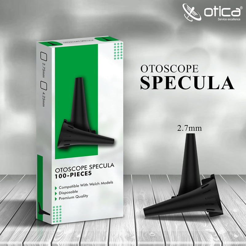 [Australia - AusPower] - 4.25 mm & 2.75 mm Disposable Ear Specula for W-e-l-c-h-A-l-l-y-n Otoscopes - Compatible with All otoscopes of W-e-l-c-h-A-l-l-y-n Universal Otoscope Speculums Pack of 100 Each Size 