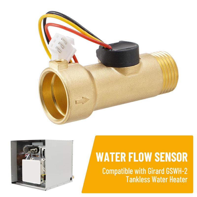 Water Flow Sensor 2GWH-24 Compatible with Girard GSWH-2 Tankless Water Heater 2022107584