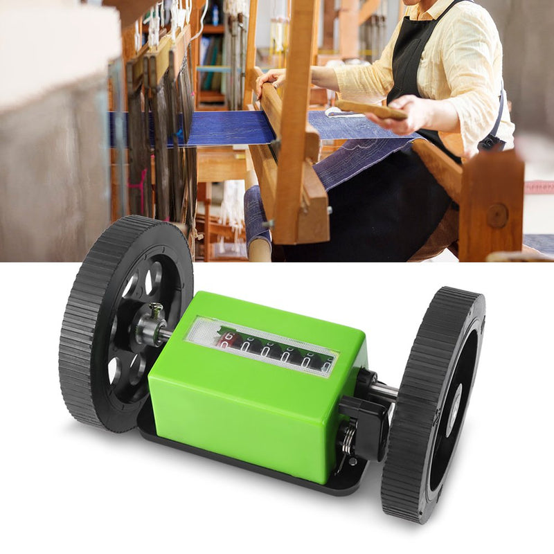 [Australia - AusPower] - Roller-Type Meter Counter, 6 Digit Meters Rolling Mechanical Length Counter For Measuring Textile, Printing, Artificial Leather, With Counter Range: 0-99999.9 Meters 