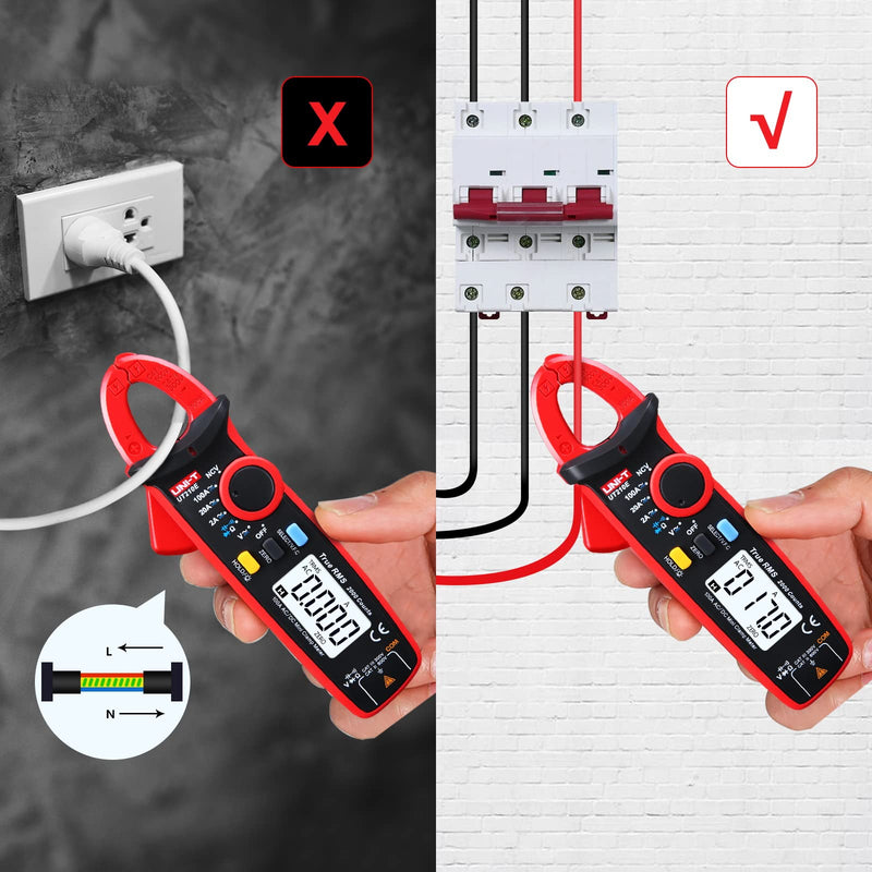 [Australia - AusPower] - UNI-T UT210e Digital Clamp Meter AC DC Amp Meter Clamp Multimeter True RMS 2000 Counts Voltmeter Continuity Tester Capacitor HVAC Tool Multi Tester UT210e clamp meter (ac/dc) 