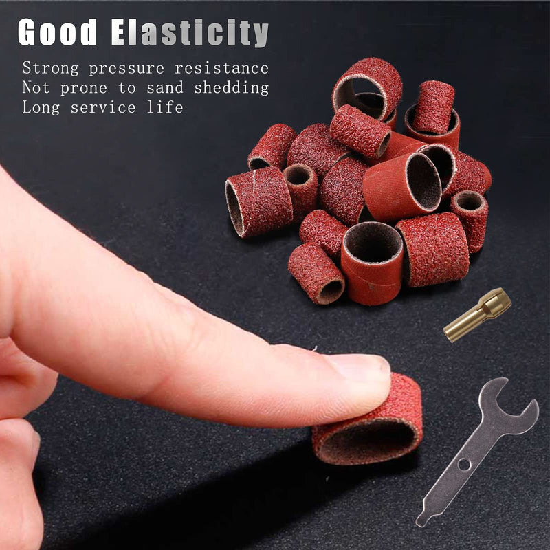 [Australia - AusPower] - 239pcs Sanding Drums Set,Rotary Tool Sanding Drums, Sanding Bits Sander Accessories for Dremel Rotary Tool Drill Woodworking 80grit,240grit,600grit 80grit?240grit?600grit 