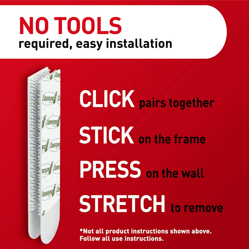 [Australia - AusPower] - Command 20 Lb XL Heavyweight Picture Hanging Strips, Damage Free Hanging Picture Hangers, Heavy Duty Wall Hanging Strips for Living Spaces, 8 White Adhesive Strip Pairs X-Large [8 strip sets] 