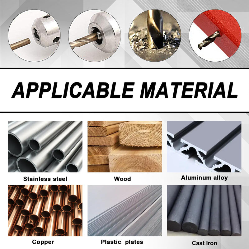 60pcs Cobalt Number Size Drill Bit Set, 4341 High Speed Steel Drill Bit Set (#1-60) for Hardened Metal, Stainless Steel, Cast Iron and Wood Plastic with Indexed Storage Case 4341-60pcs