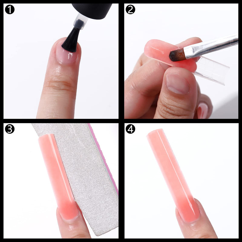 [Australia - AusPower] - NMKL38 120Pcs Dual Forms Full Cover Nail Tips Upper Arched Extension Mold (Fantastic C-curve) Fantastic C-curve 
