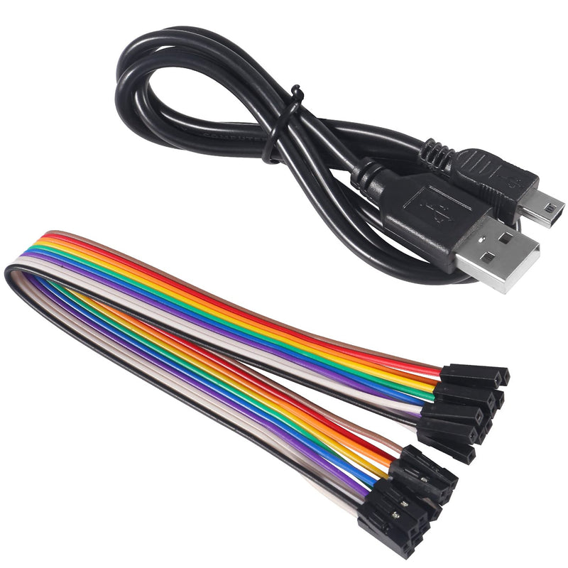 3pcs USB Logic Analyzer Device with USB Cable 5MHz 24MHz 8CH 8 Channel UART IIC SPI Debug Logic Analyzer Professional Microcontroller Device Network Analysis Set for Arduino FPGA ARM M100 SCM