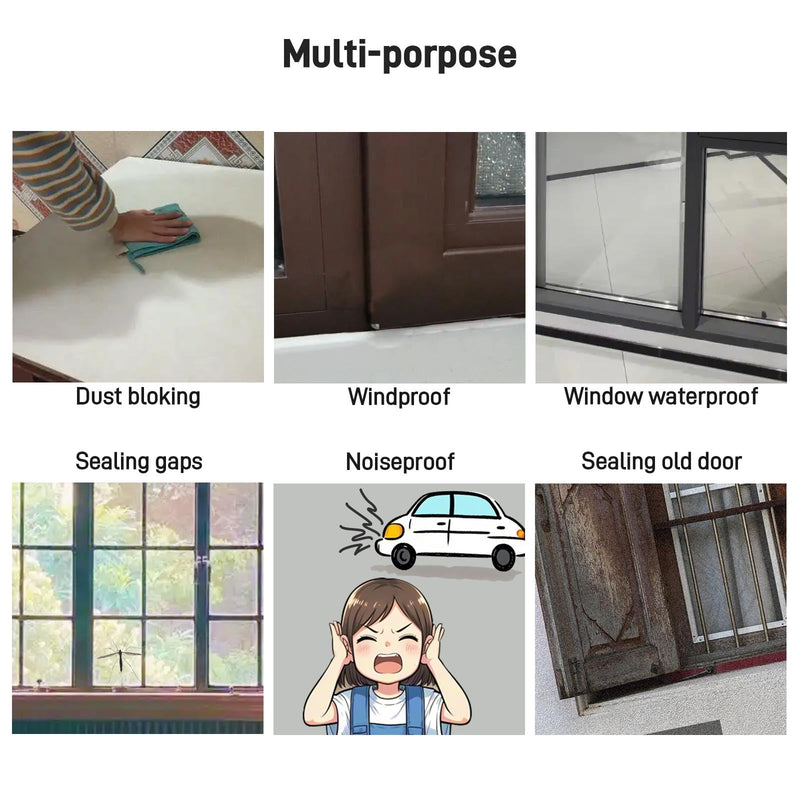 [Australia - AusPower] - 2 Inch x 33 FT Nano Window Weather Sealing Tape, Weather Stripping Residue-Free Clear Windows Insulation Tape, Clear Watherproof Seal, AC, Doors - Heavy Duty Adhesive (Winter Ready) Window well covers 