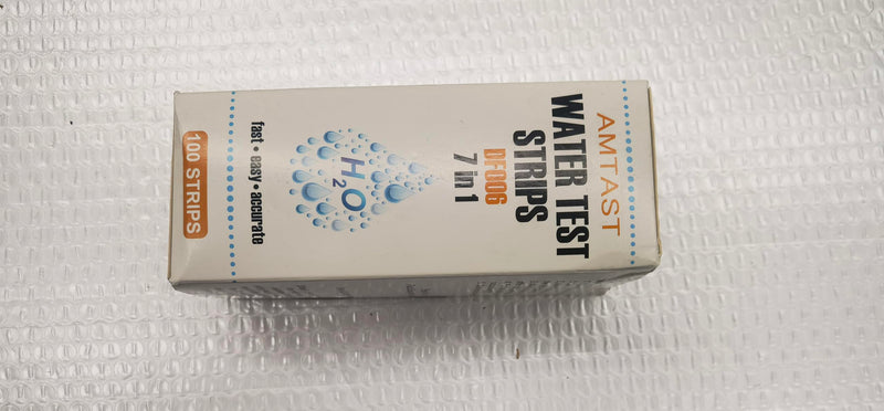 [Australia - AusPower] - DF006 Water Test Strips Upgrade 7 in 1, PH, Total Chlorine, Free Chlorine, Total Alkalinity, Cyanuric Acid, Total Hardness, Bromine, Swimming Pool Hot Tub Spa Aquarium Water Quality Test, 100 Strips DF006 