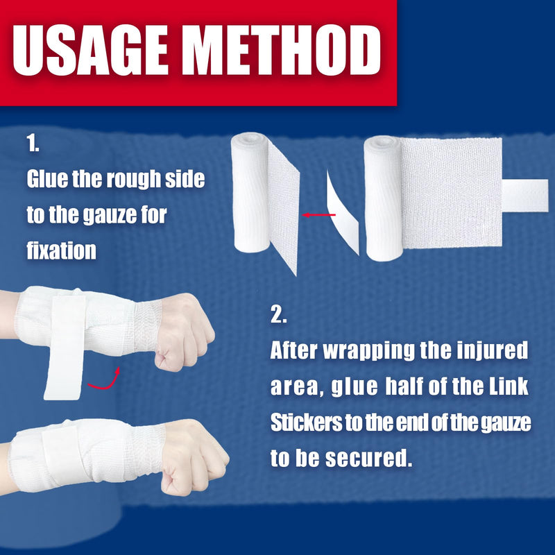 [Australia - AusPower] - 24 Pack Gauze Rolls Bandages 4 ” x 4.1 yd Premium Quality Lint and Latex-Free Conforming Stretch Designed for Wound Care for Wound Dressing Support(Ideal for Home and car First aid Kits) Pack of 24 