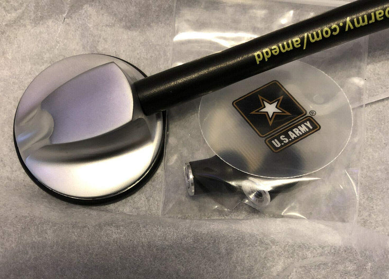 [Australia - AusPower] - U.S. Army Stethoscope, OEM Classic Single Head Cardiology for Medical and Clinical Use - 27 inch (Black) 1 