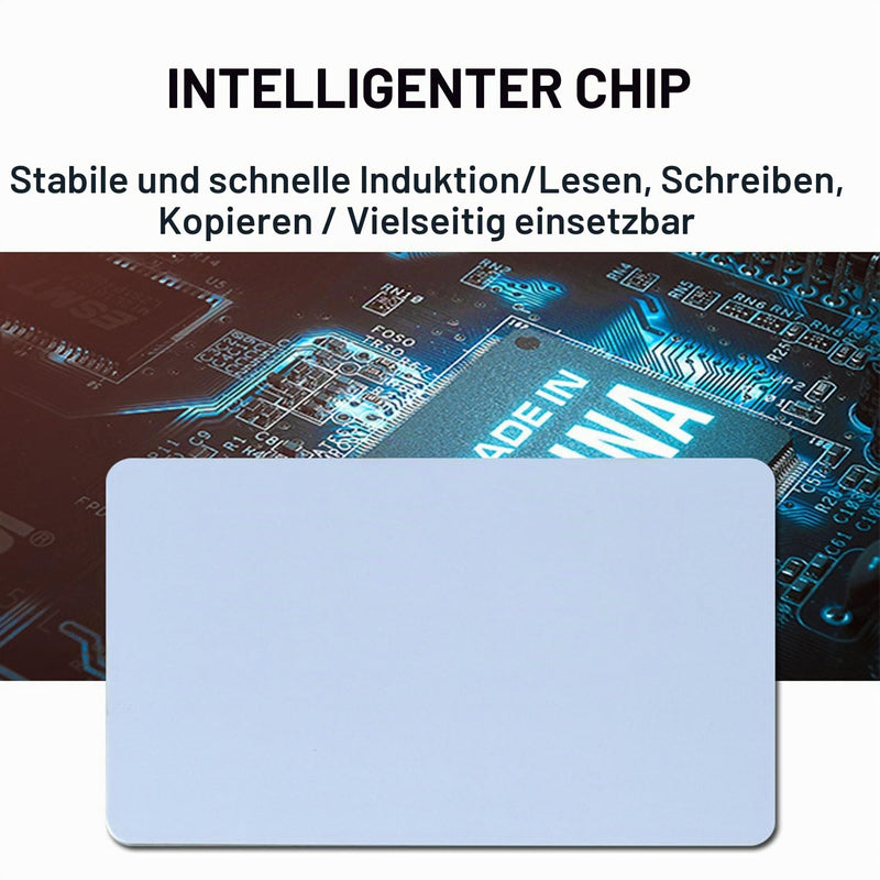 NFC RFID 13.56 MHz UID Card, Readable, Rewritable, Modified, Made of PVC Material, Used for 1K IC Card Non-Contact Detection White Card (50) for Access Control System 50
