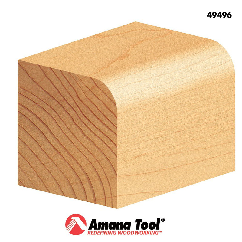 Amana Tool - 49496 Carbide Tipped Corner Round 1/8 Radius x 3/4 Dia x 3/8 x 1/4" Shank