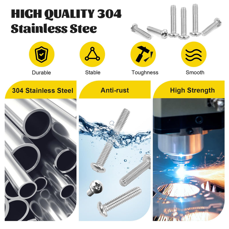 [Australia - AusPower] - 2300PCS M3 Hex Socket Button & Cap Head Bolts Assortment Kit and 115PCS SAE #8-32 Phillips Pan Head Screws Bolts Assortment Kit 