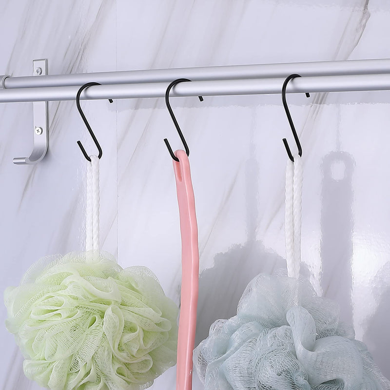 [Australia - AusPower] - 10 Pack Black S Hooks for Hanging Plants, Metal Hooks for Hanging, Small S Hooks for Hanging Heavy Duty, Durable S Shaped Kitchen Hooks for Kitchenware, Pots, Utensils, Clothes, Bags, Towels & Plants 10 Pack 
