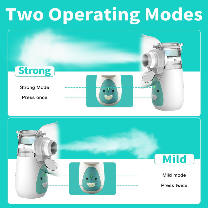 Pet Nebulizer for Dogs, Dog Nebulizer and Inhaler Mask for Dog,Low Noise, Suitable for Large Dogs, Green L