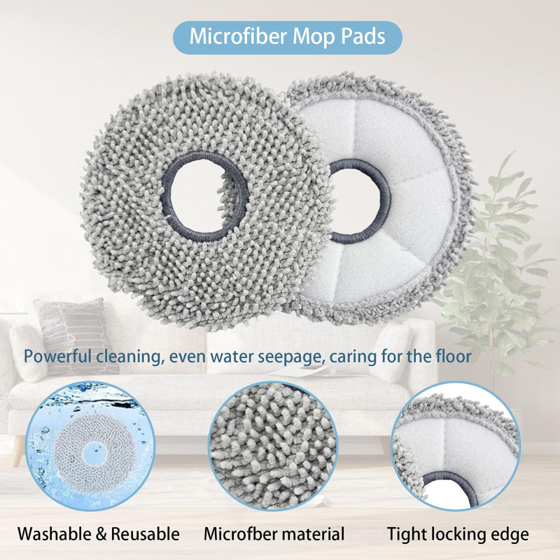 [Australia - AusPower] - 24 Pack Replacement Parts for ECOVACS Deebot T20 Omni / T20 Max / T20 Pro Robot Vacuum，Includes Main brushes, HEPA filter, Mop pad, Dust bag and Side brushes 