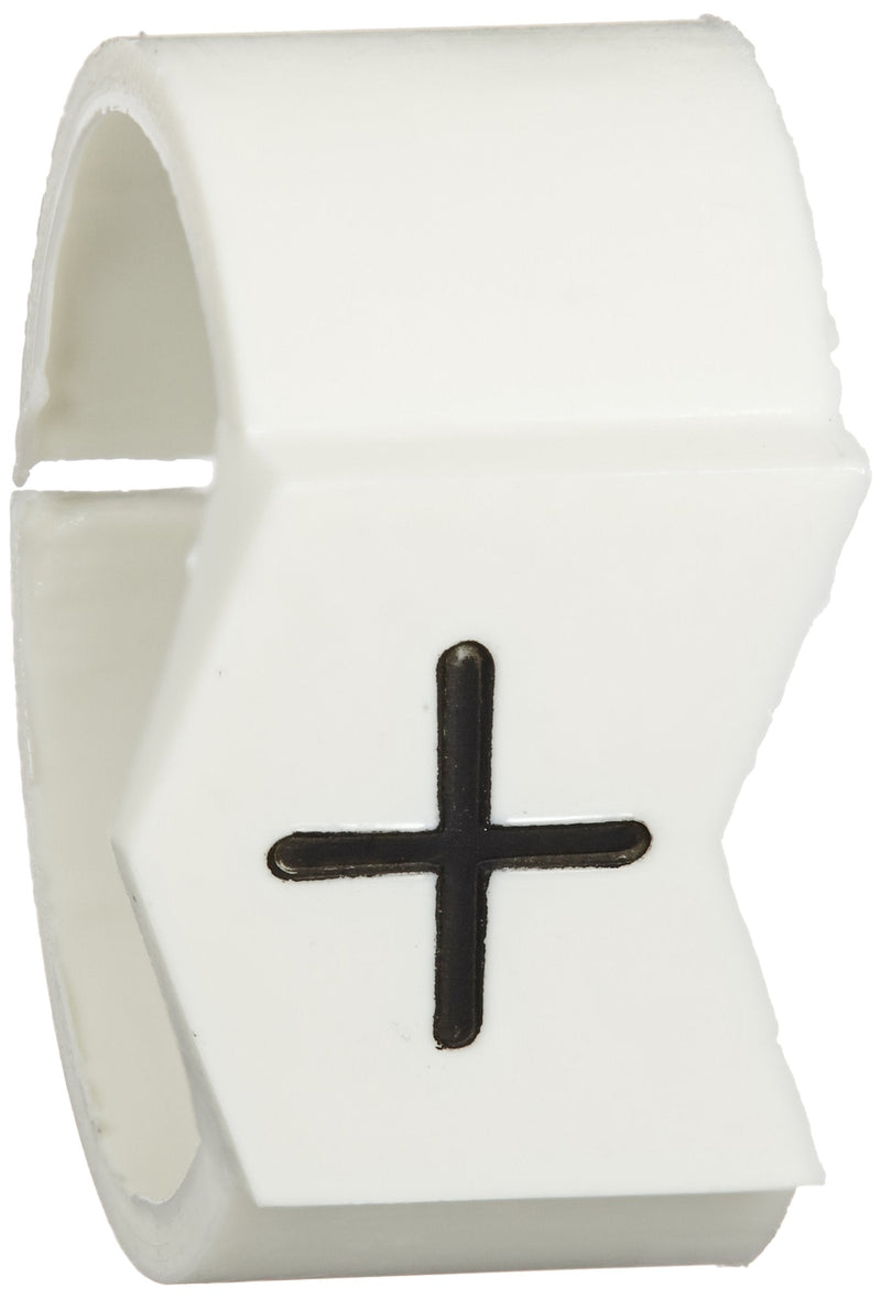 Brady SCN61-PLUS Black on White, Wire Marker Clip Sleeves (50 Clips)