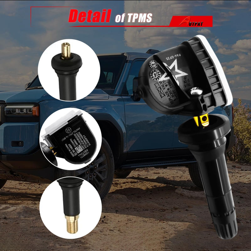 Pre-Programmed TPMS Sensor 315Mhz for:-Chevy Tahoe 2007-2020, Impala 2006-2020, Express 2008-2022, Silverado 2007-2016, Suburban Equinox Avalanche, for:-GMC Yukon 2007-2020, OE#13598771 (4Pcs) Pre-Programmed 13598771 (4)