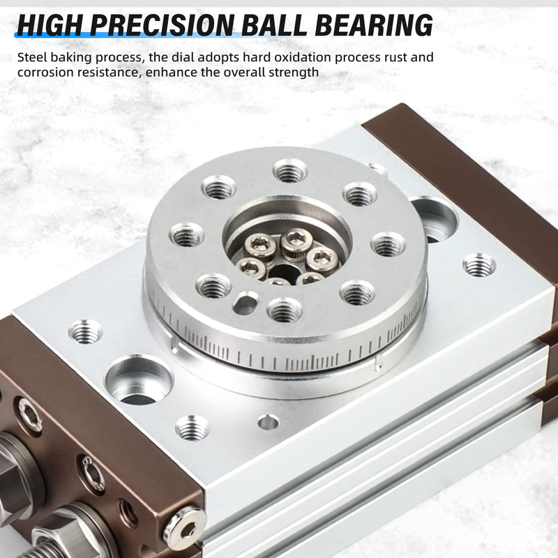 [Australia - AusPower] - TAILONZ PNEUMATIC Pneumatic Rotary Rotary 180 Degrees Cylinder Gear Type Three Position Rotating Pendulum Table Cylinder MSQB-10A 