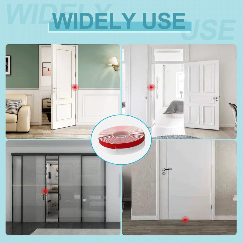 10FT Weather Stripping Door Seal - 2" Silicone Door Draft Seal Tape for Gaps Under Door Weatherstripping Sweep Stopper for Bottom of Shower Door/Sliding Glass Door 10FT (2" W x 0.04 "T) Clear