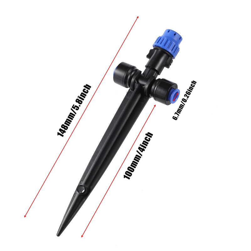 [Australia - AusPower] - Drip Irrigation Emitters,with Adjustable 360 Degree Water Flow Drippers Emitters Push-to-Fit for 1/4 inch Tubing Garden Drippers Emitters for House Garden Watering System(12pcs- Drip) 12pcs- Drip 