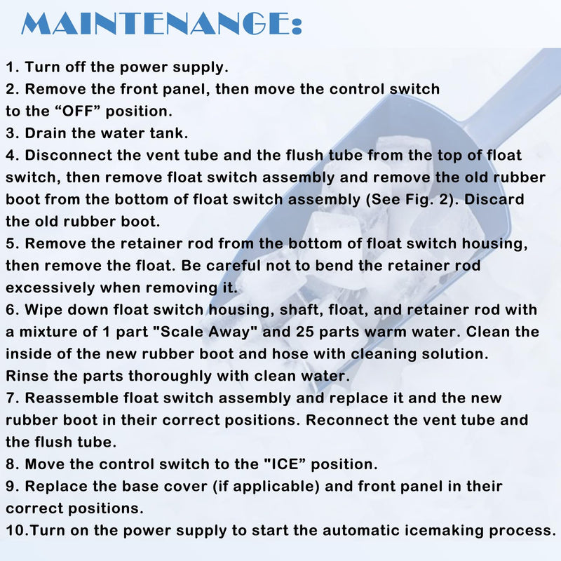 [Australia - AusPower] - Replacement for Hoshizaki 426799-01 Float Switch Connector, Rubber Boot and Hose 