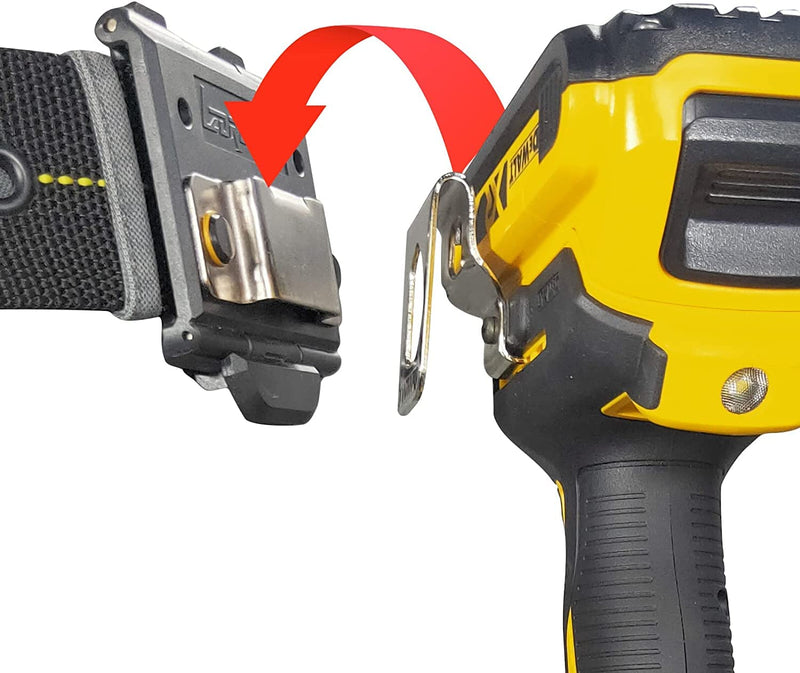 Tape Measure Holder, Drill Holster, Tactical Cordless Tool Belt Clip Holder, Holster with Belt Clip Hook,Small Electrician Tool Pouch with Clip Holster. Yellow Tape Measure Holder