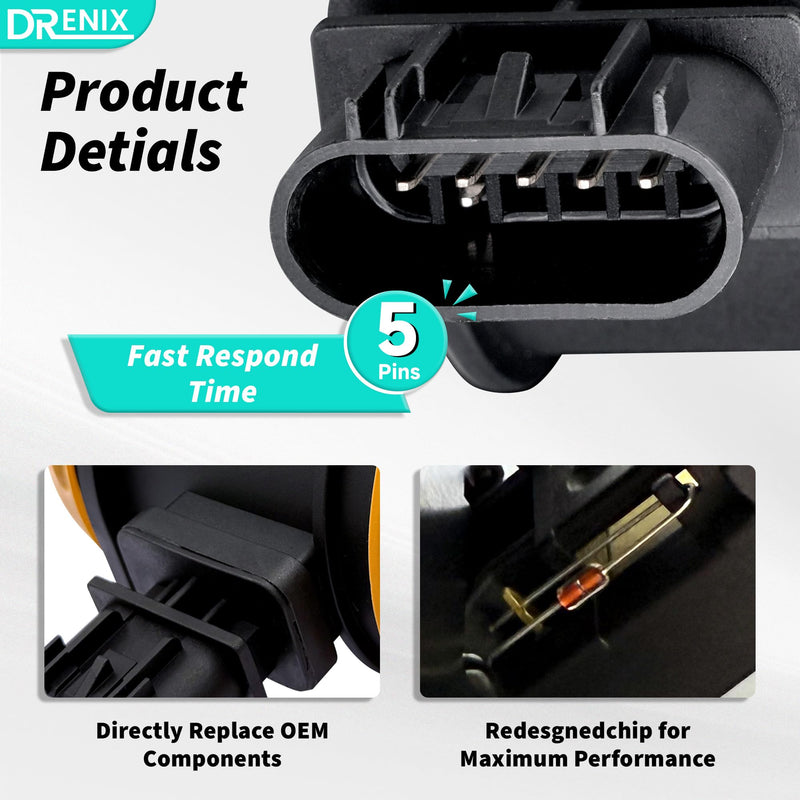 [Australia - AusPower] - Mass Air Flow Sensor Meter Assembly Fits For-Chevy Traverse For-GMC Acadia For-Cadillac CTS SRX STS For-Buick Enclave For-Buick Enclave For-Pontiac For-Suzuki 15875837 