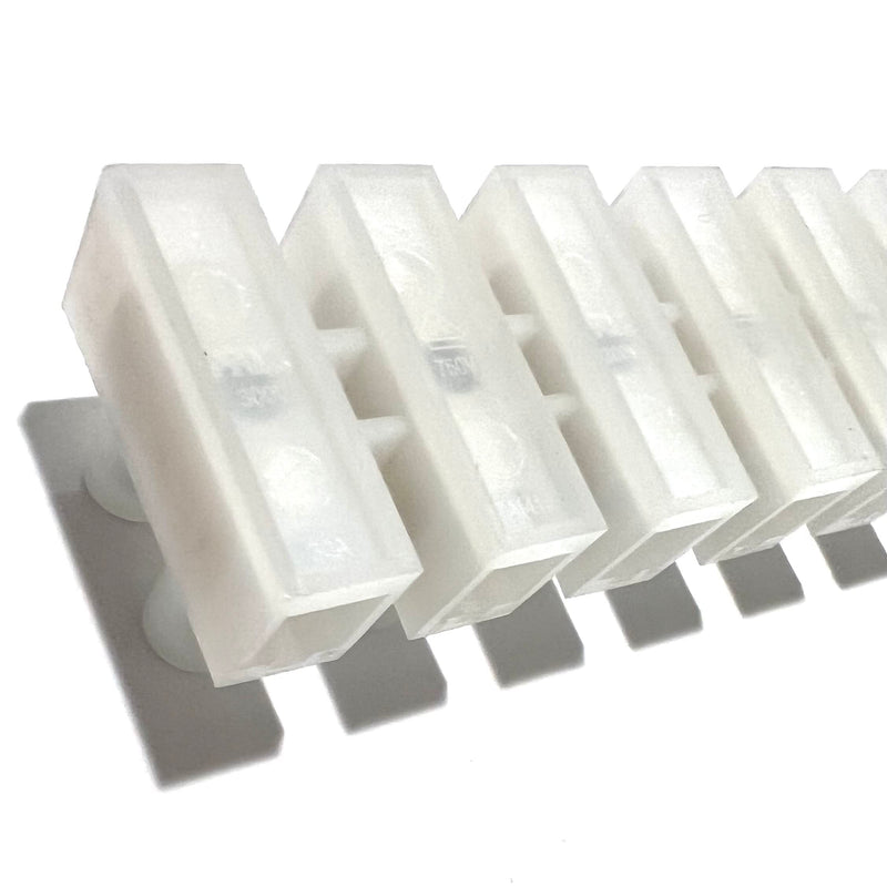 [Australia - AusPower] - (5 Pack) 12 Position / 24 Contact Terminal Block Barrier Strip Dual Row with Screw Connector 30 Amp 300V HVAC Panel Chassis Mount etc. ES1200/12DSFB 5 
