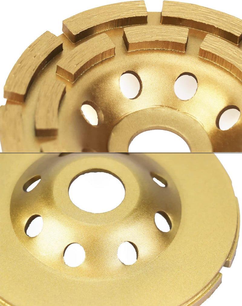 QWORK Cup Wheel 115 mm x 22.2 mm for Concrete, Plaster, Granite, Resin, Tile Adhesive, Natural Stone etc 115mm x 22.2mm