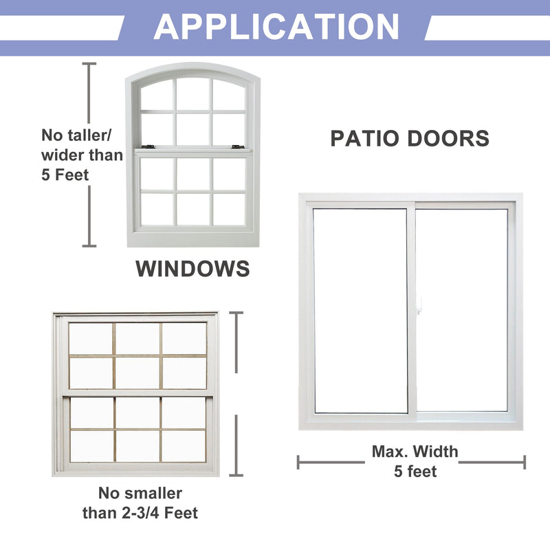 2-Section Upgrade Window Security Bar with Child-Proof Anti-Lift Lock, Easy Install for Single Hung Windows or Narrow Patio Doors, Extendable (16-7/8" to 29-7/8"), White 16-7/8" to 29-7/8" 1 Pack