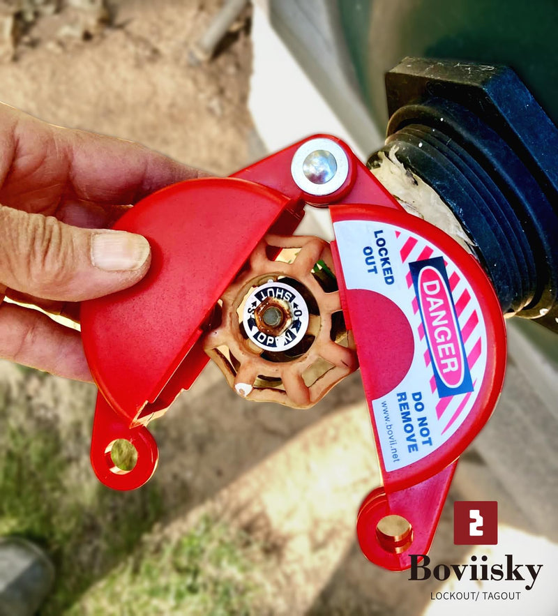 [Australia - AusPower] - Gate Valve Lockout with Safety Padlocks, 3 Set, Outdoor Water Hose Faucet Lock for 1 to 2-1/2 in Dia Valve Handles,Water Spigot Lock Outside, for Outdoor Garden Use Applicable size 1"-2.5", 3 Sets 