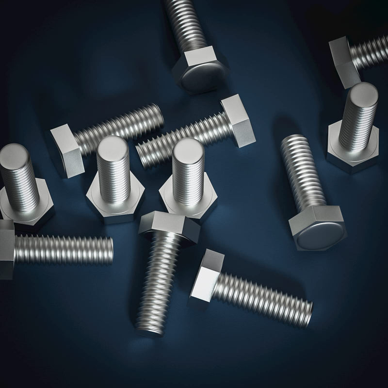 [Australia - AusPower] - 1/4-20 x 1-1/4" (5/8 to 5" Optional) Hex Head Screw Bolt, Stainless Steel 18-8(304), Fully Threaded,15pcs 1/4-20 x 1-1/4" 15 