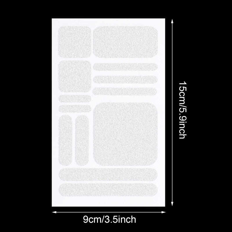 Zonon Silicone Phone Grip Tape Stickers, 4 Pieces Textured Anti-Slip Non-Slip Pads for Phones Tablet Computer Gaming Cases (Clear)