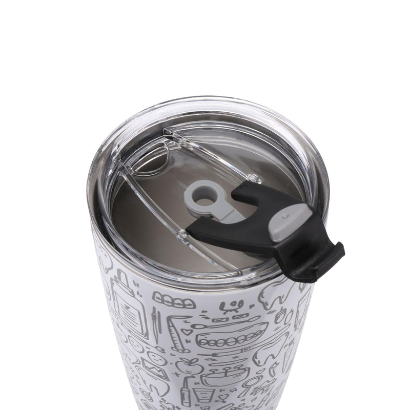 [Australia - AusPower] - 4LIEUBASMI 20 Oz Dental Laser Engrave Tumbler - Dentist Appreciation for Men & Women, Dental Hygienist Cup, Perfect for Christmas, Birthday, Retirement, Coworkers, Friends, Dental Office Gift Dental Icon 20oz 