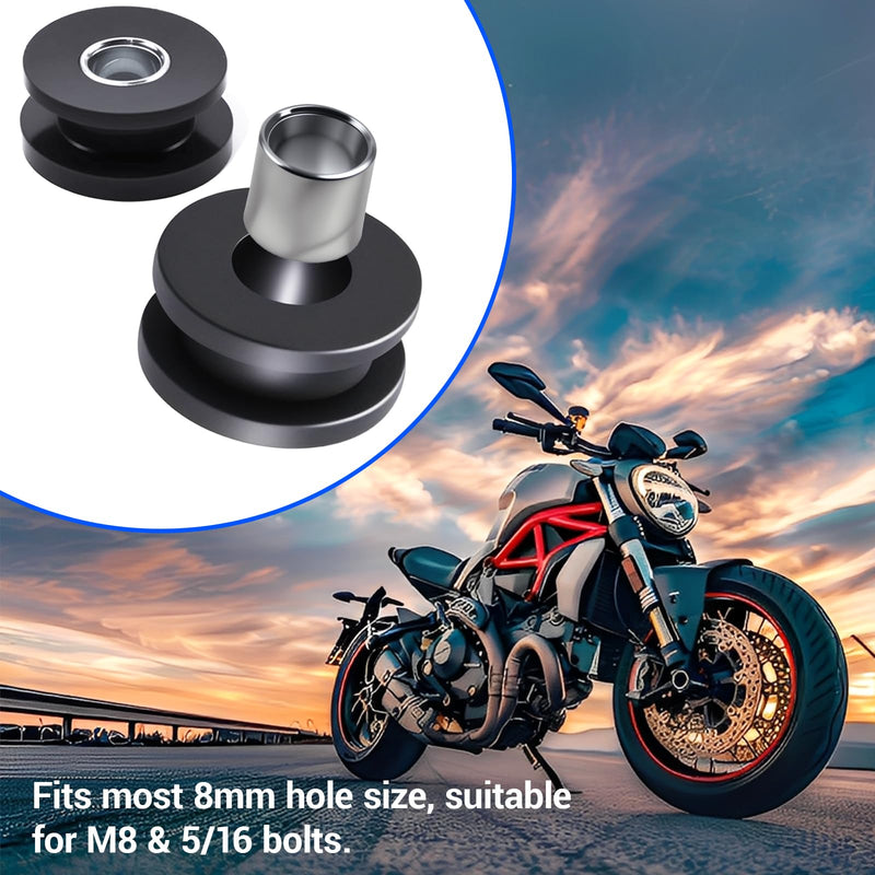 [Australia - AusPower] - Rubber Grommet Kit M8 with Steel Sleeve Reinforced, 10PCS Rubber Bushings for Motorcycle Fairing Windshield Mount, Automotive Panel Mount, Boat Windshield, Equipment Mount Vibration Isolation 