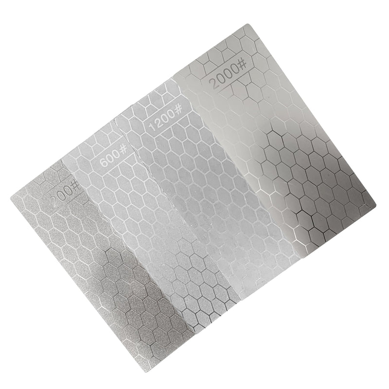 [Australia - AusPower] - Pack of 6 Diamond Sanding Plates, 120# 200# 600# 1200# 2000# 3000# Diamond Grinding from Extra Coarse to Extra Fine Grit for Various Tools 120+200+600+1200+2000+3000 