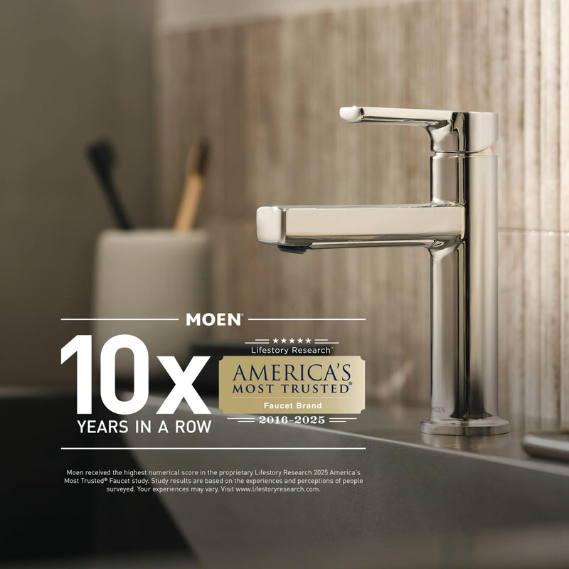 Moen 3944 Deck Mounted Kitchen Soap Dispenser with Above the Sink Refillable Bottle, Chrome