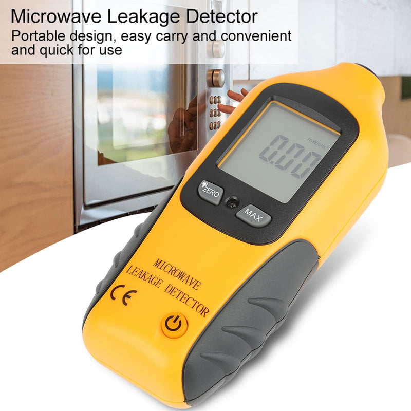 Microwave Detector, Digital LCD Display Microwave Leak Detector, Microwave Tester Radiation Detector EMF Meter 2450MHz for Home Microwave Oven Testing