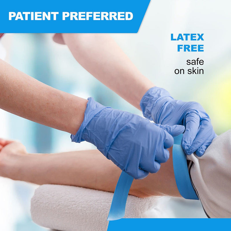 [Australia - AusPower] - PrimaCare DT-1850 First Aid Disposable Tourniquet, Latex Free Nursing Supplies Essential, 1" Wide by 18" Long Anti Tear Single Use Tourniquets Travel Kit, Pack of 50 